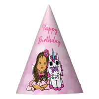 Happy Birthday Unicorn and Fairy Party Hat