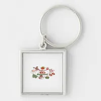 Tis The Season Christmas Acrylic Block Keychain