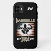 Gainsville USA Double Biceps Pose Bodybuilder iPhone 11 Case