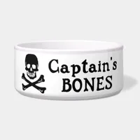 Captain's Bones Dog Bowl