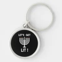 Happy Hanukkah Tis The Season Get Keychain
