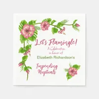 Tropical Paradise Floral Design Napkin