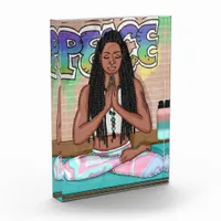Urban Art | Pretty Woman doing Meditation   Acrylic Award