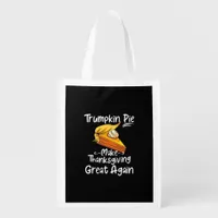 Trumpkin Pie Make Thanksgiving Great Again Basebal Grocery Bag