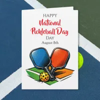Happy National Pickleball Day | August 8th Card