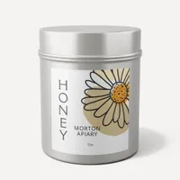 Modern Abstract Daisy Honey Apiary Label