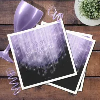 Cascading Lights Sweet 16 Violet ID790 Napkins