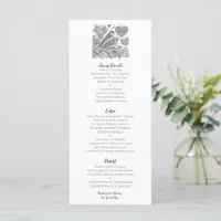 Birds Wedding  Menu