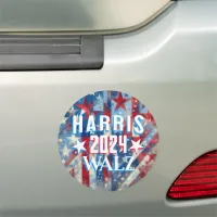 Kamala Harris and Tim Walz 2024 Car Magnet