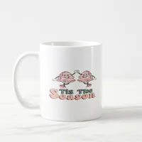 Tis The Season Retro Groovy Christmas Vintage Chri Coffee Mug