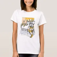 Talking To the Flowers Woman Cottagecore T-Shirt