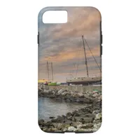 Beach  Ocean Shore  Sail Boat Cell Phone Case