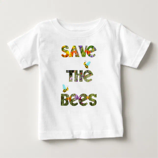 Save the bees cute little bees baby T-Shirt