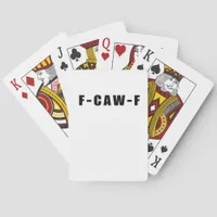 F-Caw-F Essential Simple Clean Poker Cards