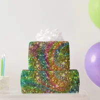 Colorful Abstract Glitter Wrapping Paper