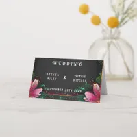 Blossoming Romance: A Full Floral Wedding Theme Place Card