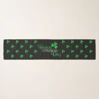 Green Sparkles Shamrocks St Patrick Scarf