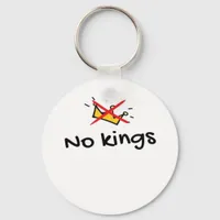 No Kings In America Classic Retro Style Keychain