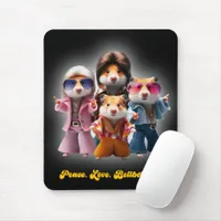 Funny Peace. Love. Bellbottoms. Hamster Supergroup Mouse Pad