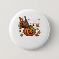 F-Caw-F Funny For Men Women Thanksgiving-Christmas Button