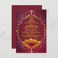 Golden Petals: A Day of Love and Joy Enclosure Card