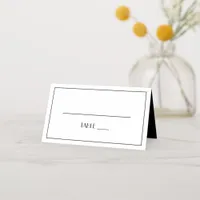 Modern Elegant Stylish Roaring 20s Wedding Photo Place Card