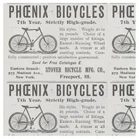 Vintage Bicycle Ad Fabric