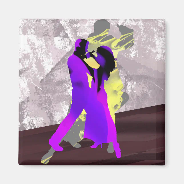 Argentine tango dancers magnet