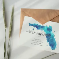 We're Moving Watercolor Florida Moving Announcement