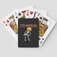 Trumpkin Halloween Funny Classic Poker Cards