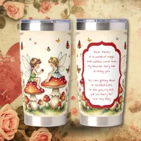 Sweet Romantic Fairy Themed Proposal Insulated Tumbler