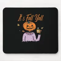 It’s Fall Y’all Funny Minimal Style Mouse Pad