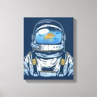 Goldfish Astronaut Canvas Print