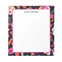 Day Of The Dead Sugar Skull Pattern Personalized Notepad