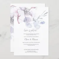 Apple BLossom Love is Patient Wedding Postponement Invitation