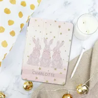 Personalized Lace Bunny Easter iPad Case 