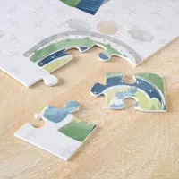 Watercolor Rainbow Pattern Jigsaw Puzzle