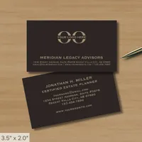 Professional Brown Custom Logo Business Card