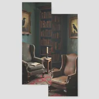 Dark Academia, Old Chair Books Library Two-sided Bookmarks