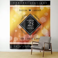 Elegant 23rd Imperial Topaz Wedding Anniversary Tapestry