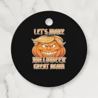 Trumpkin Let's Make Halloween Great Again Classic  Favor Tags