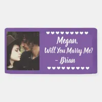 Will you Marry Me Custom Name and Photo  Banner