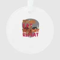 Funny Drink Eat Be Scary Halloween Design Creative Ornament