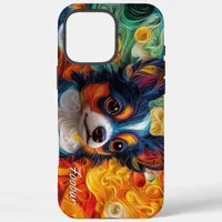 Colorful Chihuahua Portrait iPhone 16 Pro Max Case