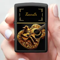 Exquisite Cowboy Acoustic Guitar Theme Zippo Lighter