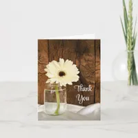 Mason Jar and Daisy Country Bridesmaid Thank You