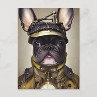 Steampunk French Bulldog Postcard