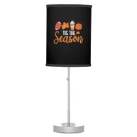 Pumpkin Spice Football Tis The Season Fall Thanksg Table Lamp