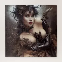 Sultry Sexy Woman Jigsaw Puzzle