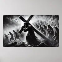 Jesus Carrying The Cross Poster